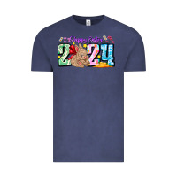 Vintage Denim Happy Easter 2024 Vintage Tee - CowhideDigitalArt