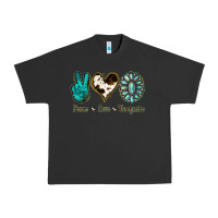 Pigment Black Peace Love Turquoise Urban Heavy Tee - Jasminsmagicworld