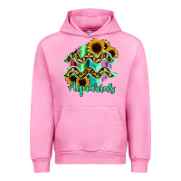 Fuchsia Pink Aquarius Zodiac Sign Sunflower Leopard Serape Urban Hoodie - RanaPortraitStore