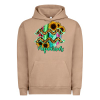 Pigment Burro Aquarius Zodiac Sign Sunflower Leopard Serape Urban Hoodie - RanaPortraitStore