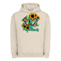Pigment French Oak Aquarius Zodiac Sign Sunflower Leopard Serape Urban Hoodie - RanaPortraitStore