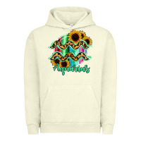 Pigment Pistachio Aquarius Zodiac Sign Sunflower Leopard Serape Urban Hoodie - RanaPortraitStore