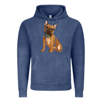 Vintage Denim french bulldog Vintage Hoodie - Artiststas