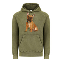 Vintage Olive french bulldog Vintage Hoodie - Artiststas