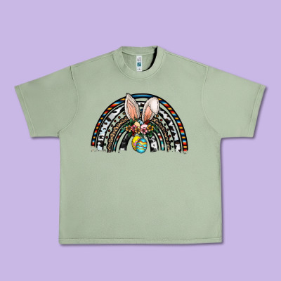 Easter Rainbow Urban Heavy Tee Designed By Cowhidedigitalart