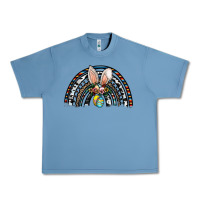 Pebble Blue easter rainbow Urban Heavy Tee - CowhideDigitalArt