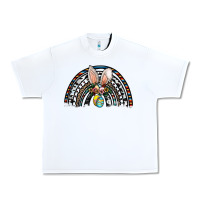 White easter rainbow Urban Heavy Tee - CowhideDigitalArt