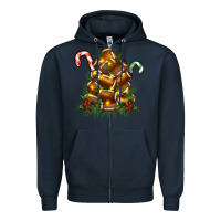Navy football tree christmas Zipper Hoodie - RanaPortraitStore
