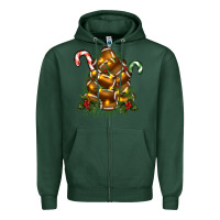 Sports Green football tree christmas Zipper Hoodie - RanaPortraitStore