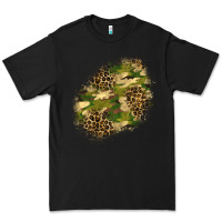 Black camouflage and leopard patch  5 Premium Tee - BundleAndBundleShop