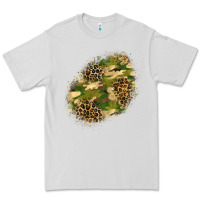 Dove Grey camouflage and leopard patch  5 Premium Tee - BundleAndBundleShop