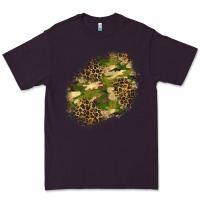 Plum camouflage and leopard patch  5 Premium Tee - BundleAndBundleShop