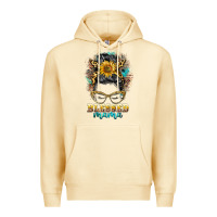 Pina Colada blessed mama messy bun Premium Hoodie - BarkalooDesign