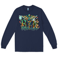 Navy registered nurse Long Sleeve Tee - RacoonDesign