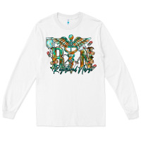 White registered nurse Long Sleeve Tee - RacoonDesign