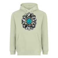 Matcha cowhide aztec gemstone Heavyweight Hoodie - RanaPortraitStore