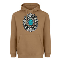 Cowhide Aztec Gemstone Heavyweight Hoodie | Teevron