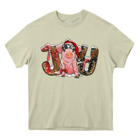 Mossy joy with pig Heavy Core Tee - RanaPortraitStore