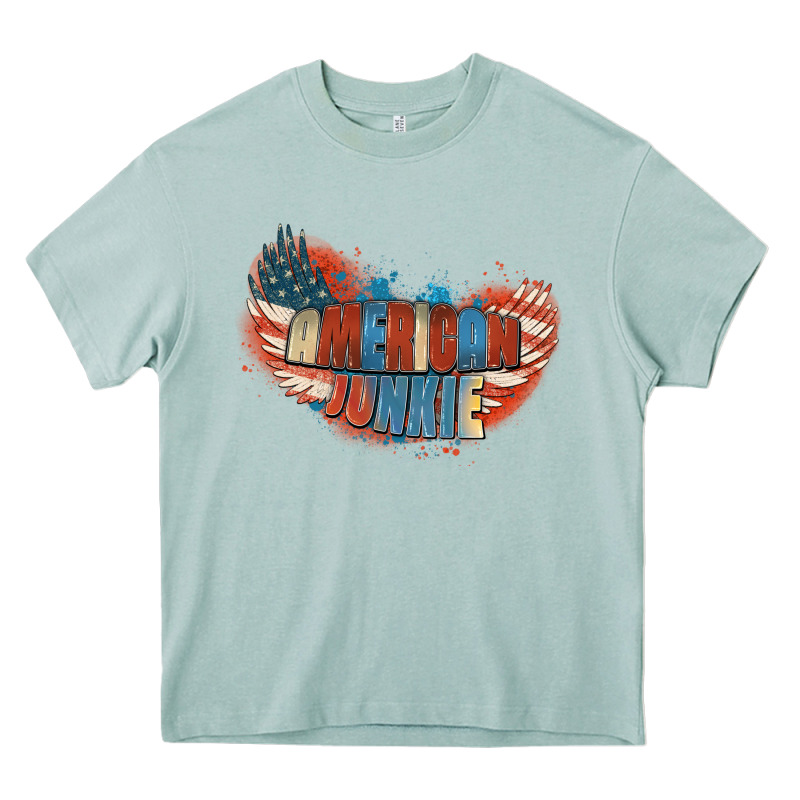 American Junkie 4th Of July Heavy Core Tee by FaDigitalArtStudio | Teevron