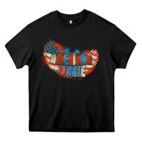 Black American junkie 4th of july Heavy Core Tee - FaDigitalArtStudio
