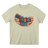 Mossy American junkie 4th of july Heavy Core Tee - FaDigitalArtStudio