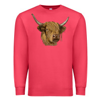 Cardinal highland cow Premium Sweatshirt - RanaPortraitStore