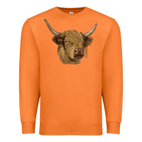 Carrot highland cow Premium Sweatshirt - RanaPortraitStore