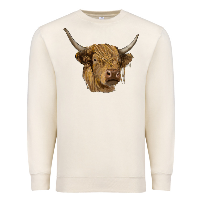 Highland Cow Premium Sweatshirt by RanaPortraitStore | Teevron