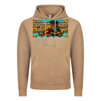 Vintage Coffee rottweiler with sunflowers license plate Vintage Hoodie - Artiststas