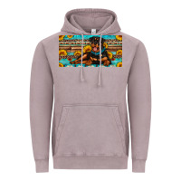 Vintage Zinc rottweiler with sunflowers license plate Vintage Hoodie - Artiststas