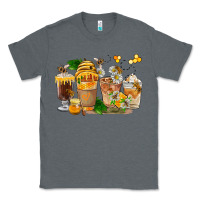 Charcoal Heather Honey Bee Coffee Cups Classic Tee - FaDigitalArtStudio