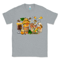Heather Grey Honey Bee Coffee Cups Classic Tee - FaDigitalArtStudio