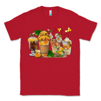 Red Honey Bee Coffee Cups Classic Tee - FaDigitalArtStudio