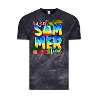 Cloud Black summer time Vintage Tee - CowhideDigitalArt