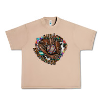 Burro Autism Awareness Baseball Urban Heavy Tee - CowhideDigitalArt