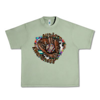 Oil Green Autism Awareness Baseball Urban Heavy Tee - CowhideDigitalArt