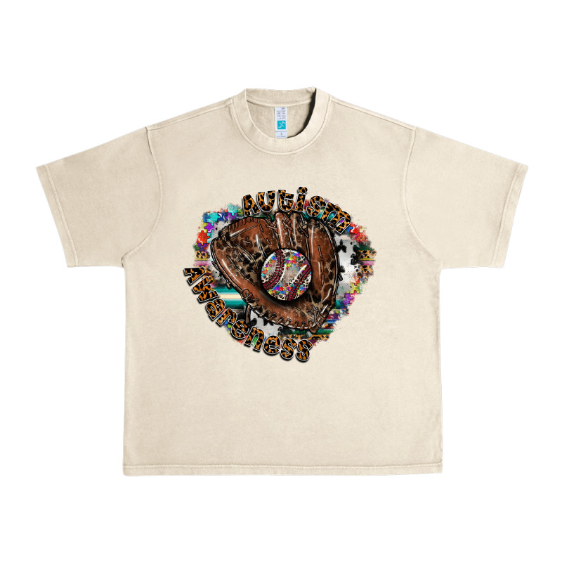 Autism Awareness Baseball Urban Heavy Tee by CowhideDigitalArt | Teevron