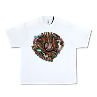 White Autism Awareness Baseball Urban Heavy Tee - CowhideDigitalArt