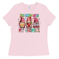 Bubblegum Pink 100 days with my gnomies Ladies Tee - RacoonDesign