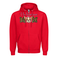 Red Chihuahua Mom Zipper Hoodie - Jasminsmagicworld