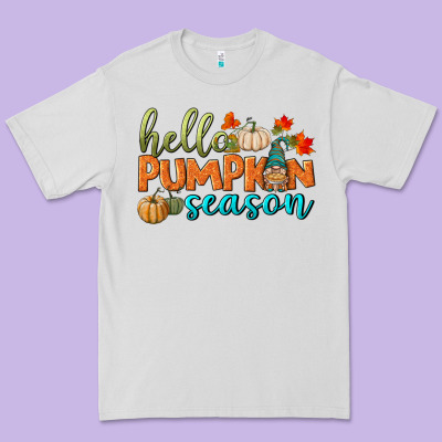 Hello Pumpkin Season Premium Tee Designed By Bundleandbundleshop