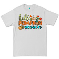 Dove Grey hello pumpkin season Premium Tee - BundleAndBundleShop