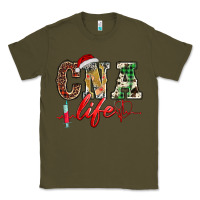 Army Green christmas certified nurse  assistant life Classic Tee - BarkalooDesign