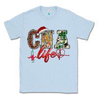 Dusty Blue christmas certified nurse  assistant life Classic Tee - BarkalooDesign