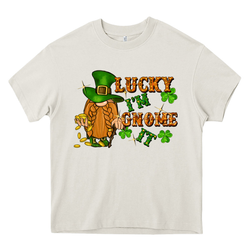 Lucky I'm Gnome It St. Patricks Day Heavy Core Tee by FaDigitalArtStudio | Teevron