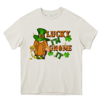 Cream lucky i'm gnome it St. Patricks Day Heavy Core Tee - FaDigitalArtStudio