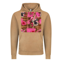 Easter Heifer With Bunny Ears Seamless Pattern Vintage Hoodie | Teevron
