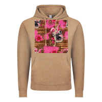 Vintage Coffee easter heifer with bunny ears seamless pattern Vintage Hoodie - Artiststas