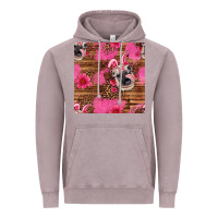 Vintage Zinc easter heifer with bunny ears seamless pattern Vintage Hoodie - Artiststas