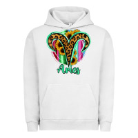 Pigment Lunar Rock Aries Zodiac Sign Sunflower Leopard Serape Urban Hoodie - RanaPortraitStore